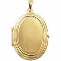 14K Yellow Oval Locket